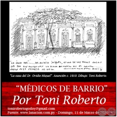 MDICOS DE BARRIO - Por Toni Roberto - Domingo, 15 de Marzo de 2020